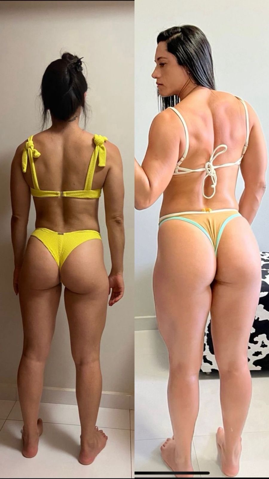 Transformação real de aluna — antes e depois